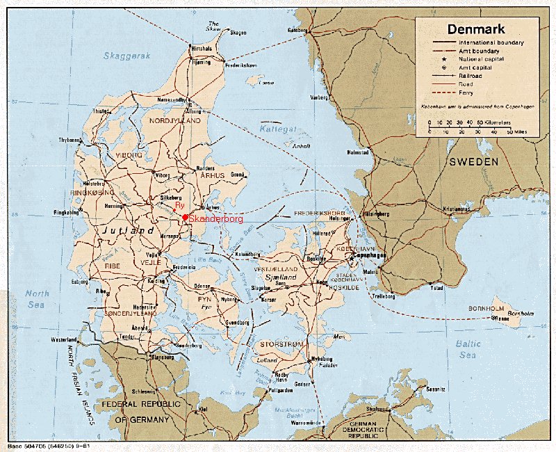 Danmarkskort